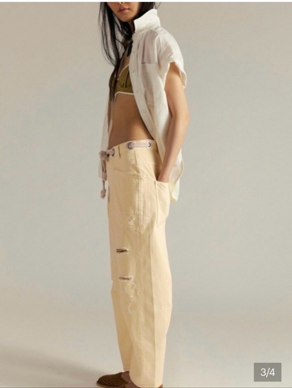 🍋 We The Free Moxie Barrel Jeans - Lemon Icing - Picture 4 of 13